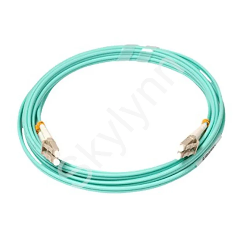 Tanie Skylynn Z Włókna łatka Optyczna Przewód, 50 Sztuk/worek LC/UPC-LC/UPC OM3 Duplex 3.0mm Aqua LSZH Kurtka Kabel Jumper 1M 2M