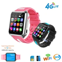 4g smart gps wifi location video call student kid phone watch android system clock app install remote camera smartwatch sim card