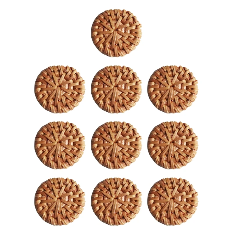 10 шт. плетеные геометрические круглые браслеты из натурального