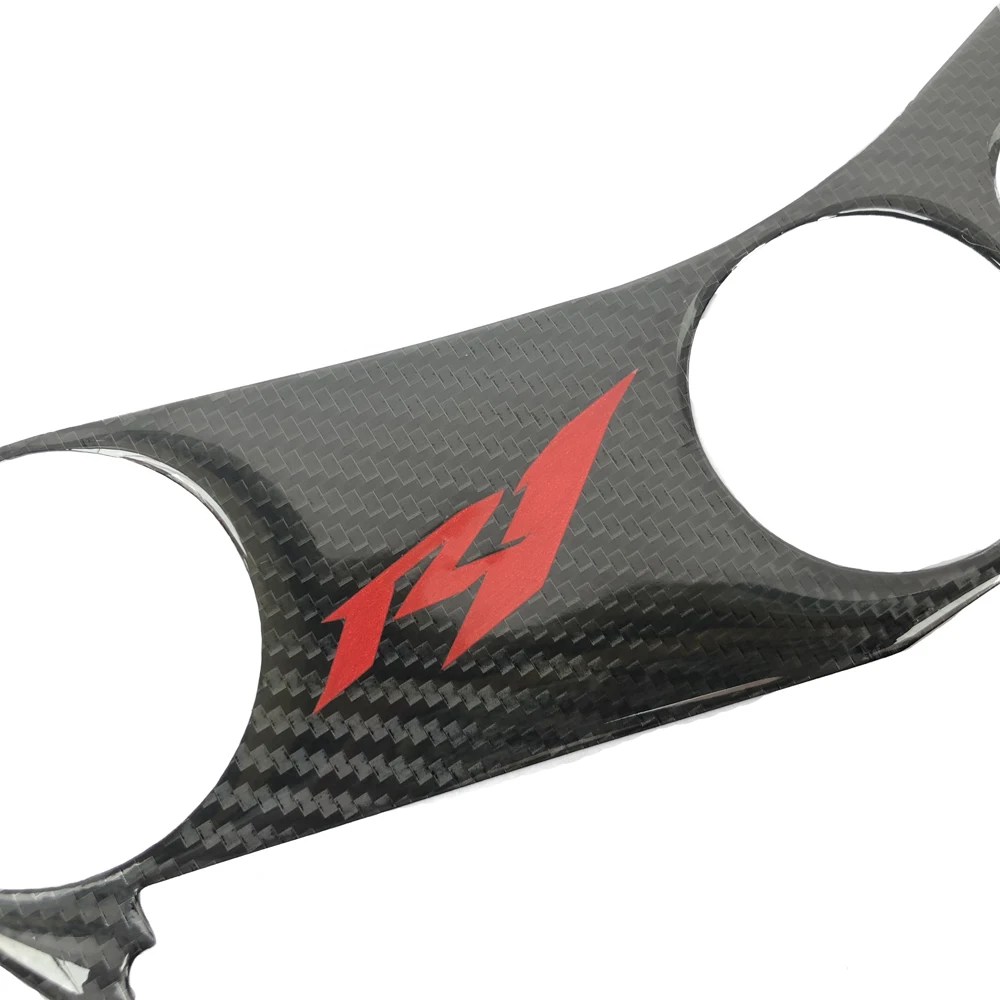 Мотоцикл углеродного волокна Топ тройной зажим хомут наклейка консоль рулевой