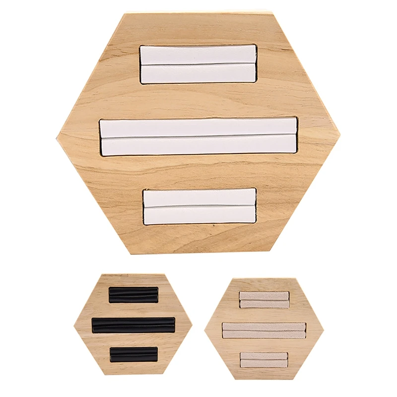 Деревянная подставка для хранения колец держатель ювелирных изделий органайзер