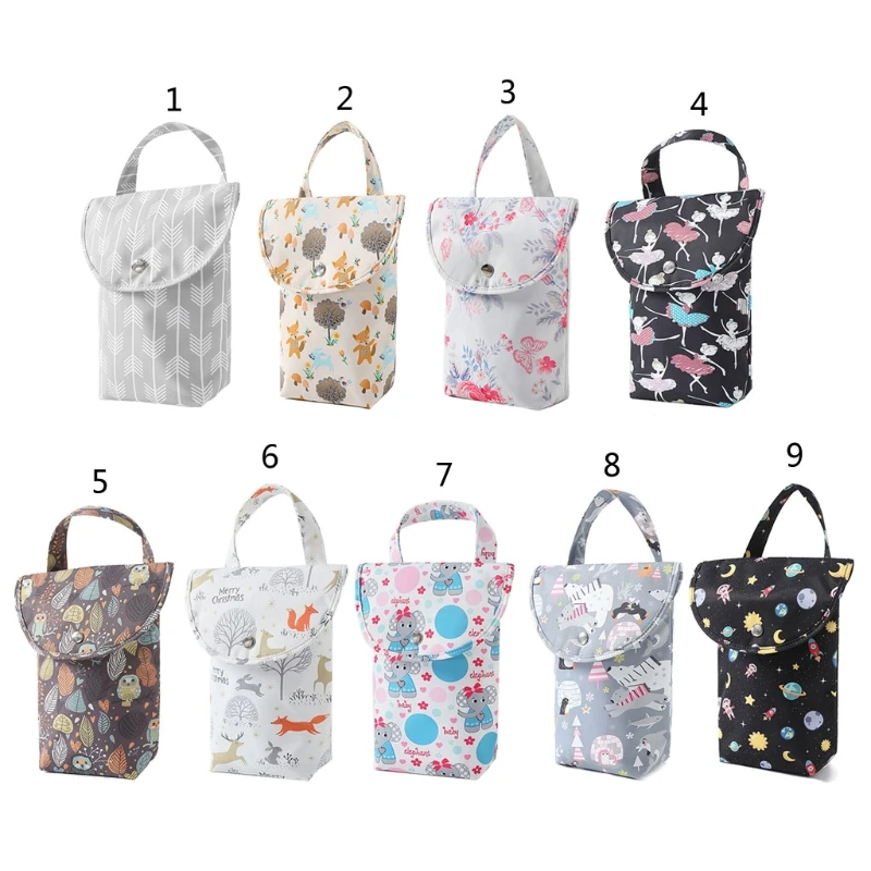 

T5EC Multifunctional Baby Diaper Bags Reusable Fashion Waterproof Diaper Organizer Portable Capacity Mummy Bag