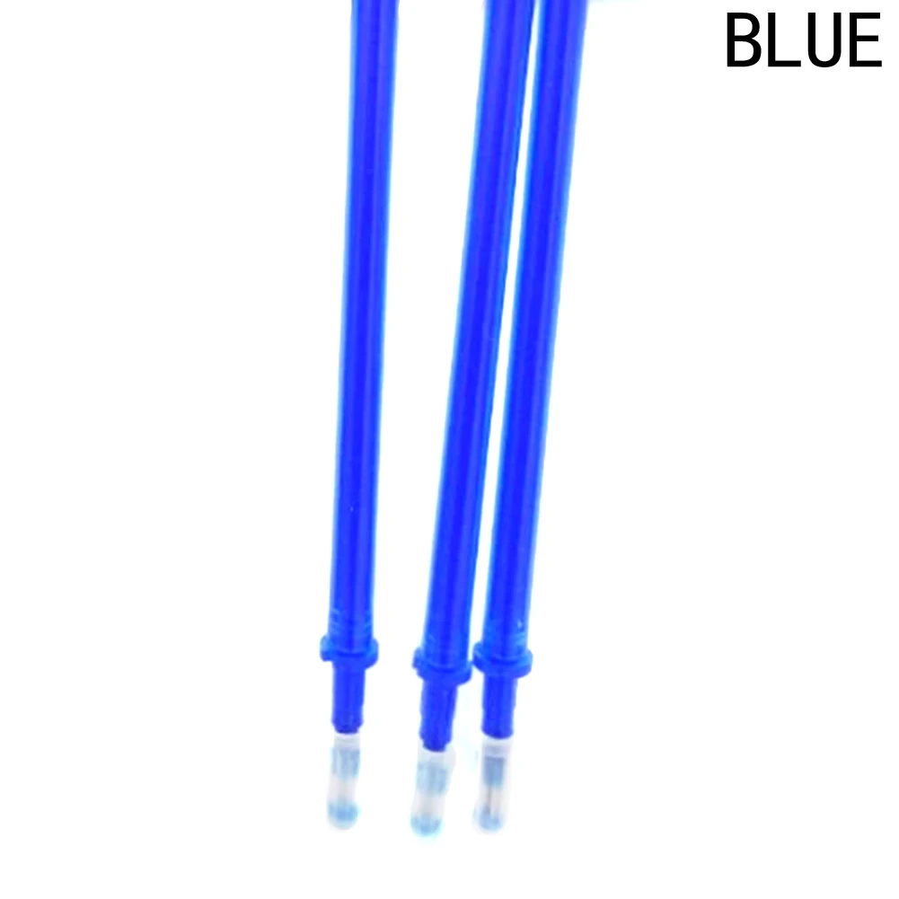 

0.5mm Blue and Black Ink Gel Pen Refill Full Needle Tube Erasable Replacement Refill Student Gel Ink Pen Stationery Supplies