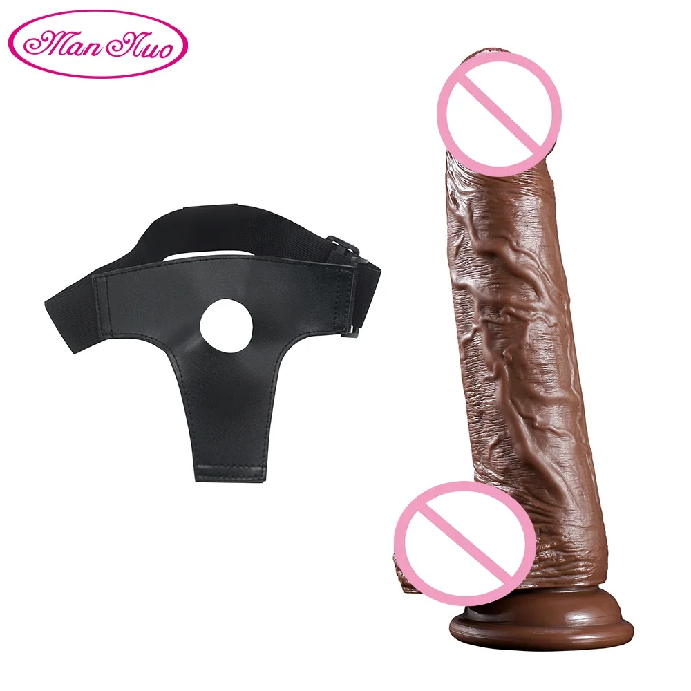 Man Nuo Realistic Strap on Dildo for Women Big Dick Sex Toys with Suction Cup Penis Gay Lesbian Huge Dildo Adult Sex Products