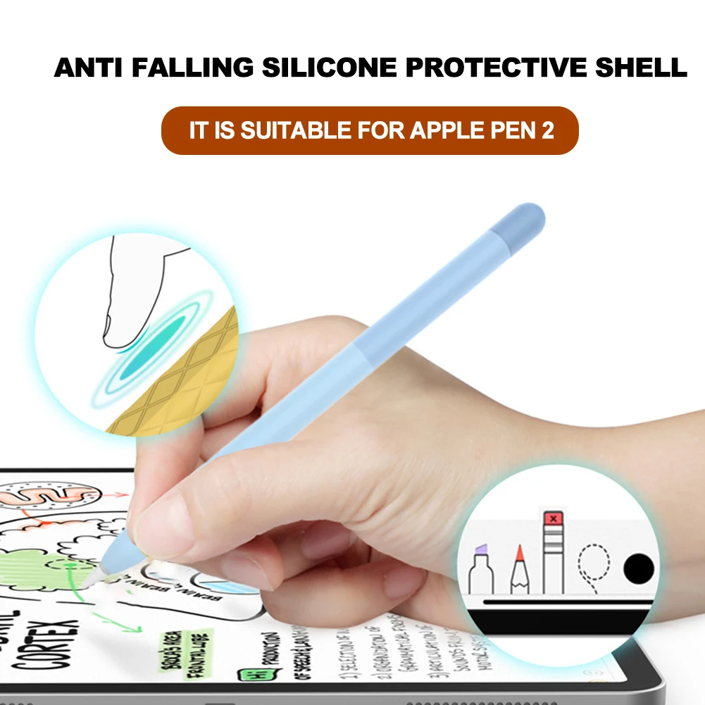 Silicone Case with Tip Covers Protective Cap Nib Holder Stylus Cover for Apple Pencil 1 2 Protector Accessories | Компьютеры и офис