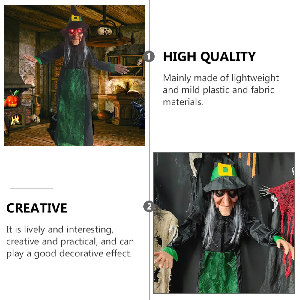 

1pc Theme Hanging Witch Hanging Ghost Pendant Induction Scream