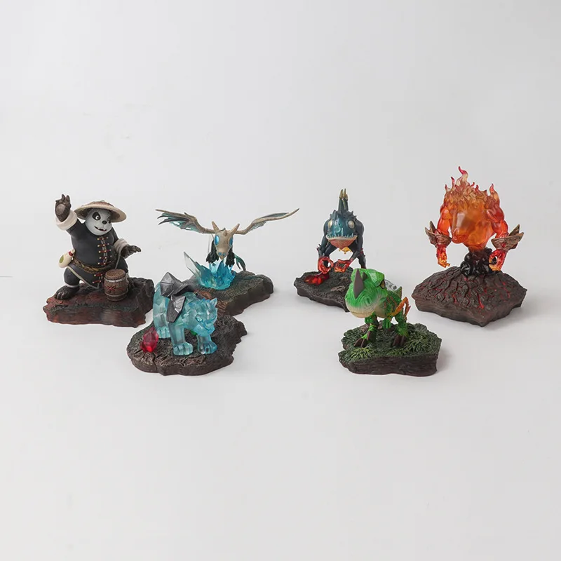 Vogue оригинальная статуя игра wow гнев короля лича питомец панда огонь Свифт