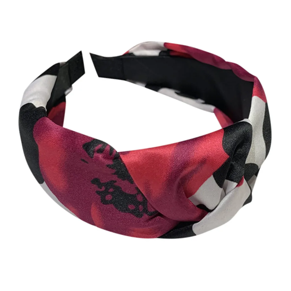 Простая Женская повязка на голову волнистая ткань jiesen завязанная для волос