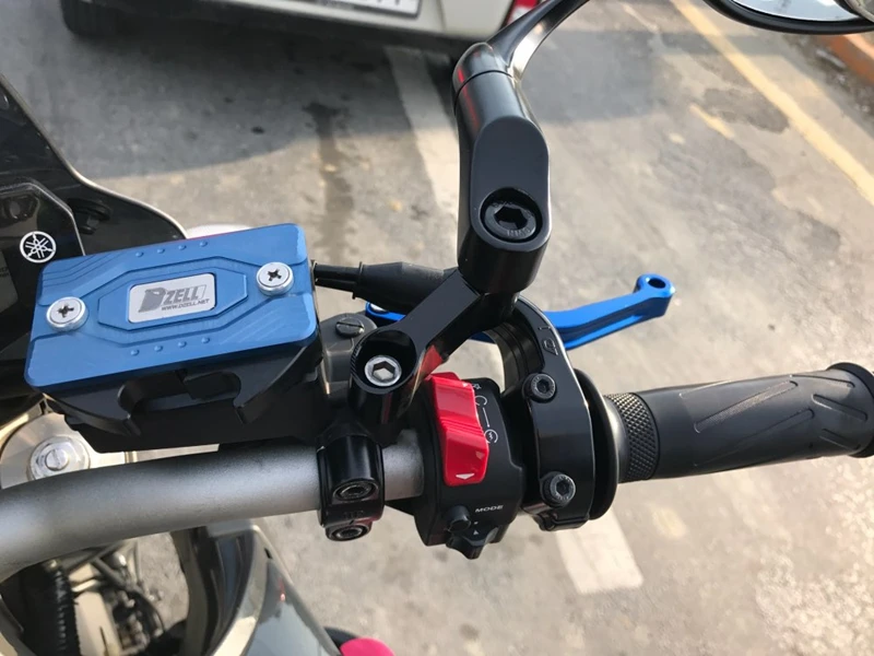 KEMiMOTO MT09 MT07 зеркала расширение Riser Продлить адаптер для Yamaha MT 09 07 Fazer FZ V max 1700 Болты