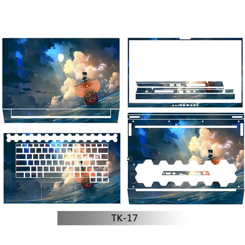 

Наклейка на ноутбук KH с мультяшным рисунком, 3 листа, наклейки, защитная крышка для Alienware M15 R3 2020