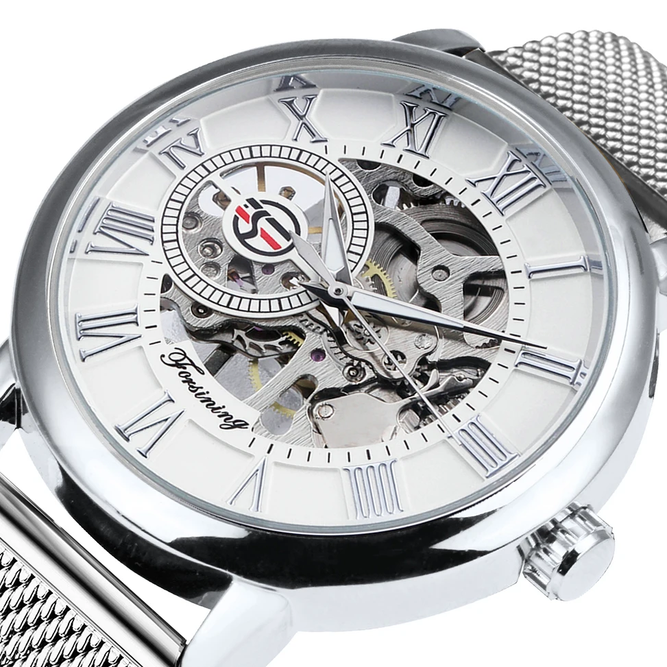 Часы наручные мужские механические Роскошные ультра тонкие Классические