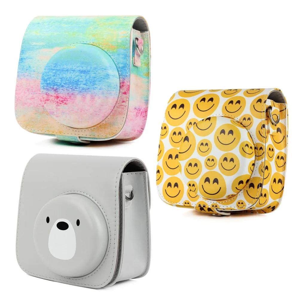 Защитный чехол Besegad из искусственной кожи для камеры Fuji Fujifilm Instax Mini 8 + 9 аксессуары