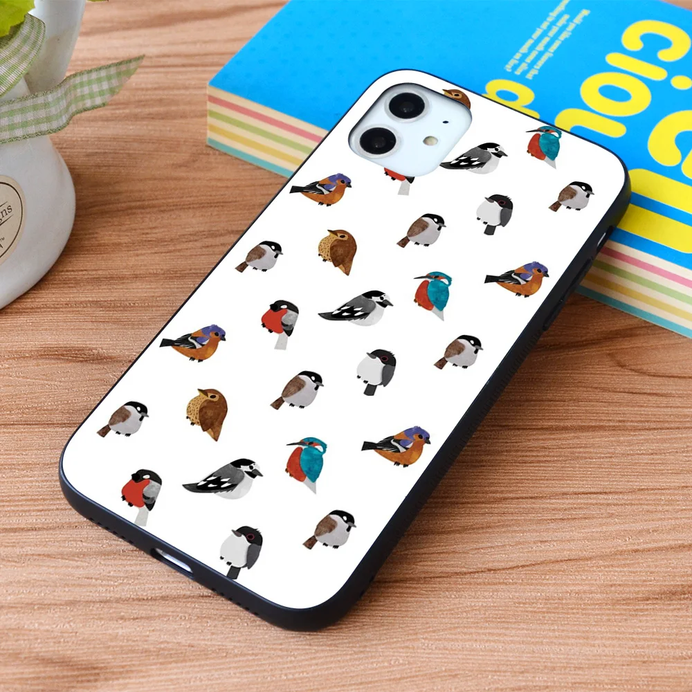 

For iPhone Beautifully Designed Bird Breed Images Soft TPU border Apple iPhone Case