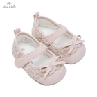 Осенняя обувь для маленьких девочек DB18524 Dave Bella, модная обувь с бантом для новорожденных