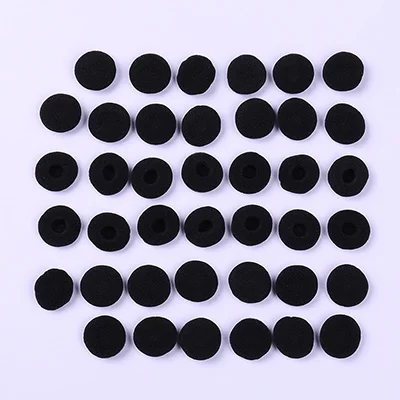 black 30 шт/15 пар 18 мм поролоновые наушники вкладыши наушники гарнитура наконечники подушки Замена амбушюры губчатые Чехлы для MP3 MP4 - Цвет: black