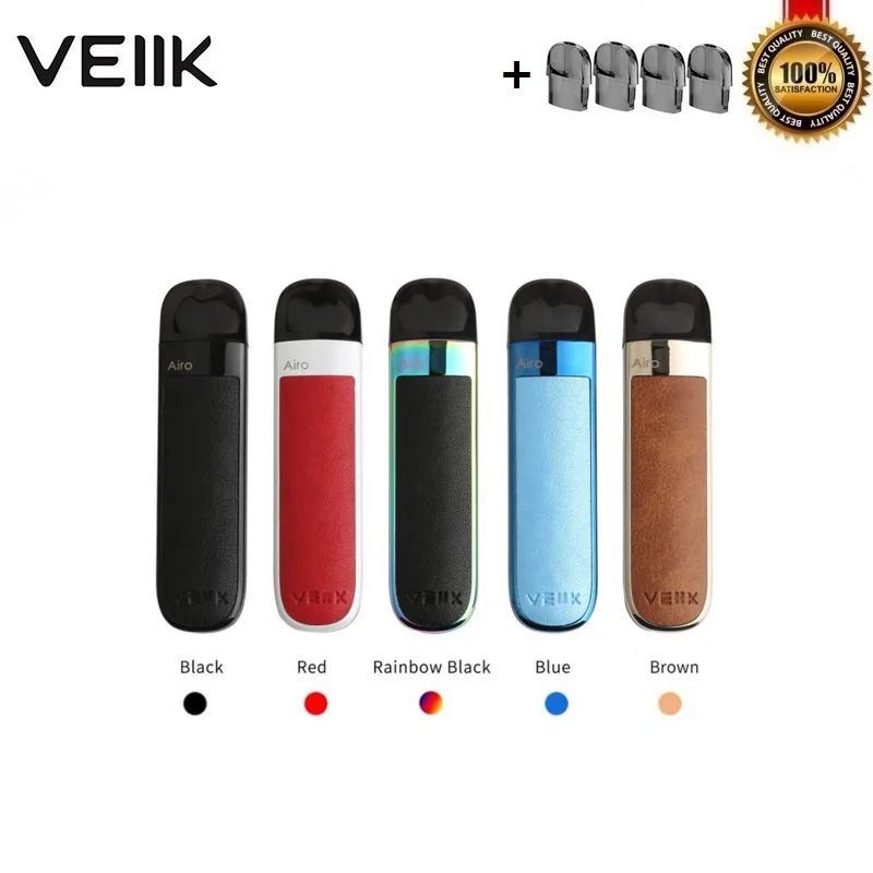 Оригинальный стартовый набор VEIIK Airo Pod 5000 мАч Портативный 2 мл Vape с 1.2ohm катушкой