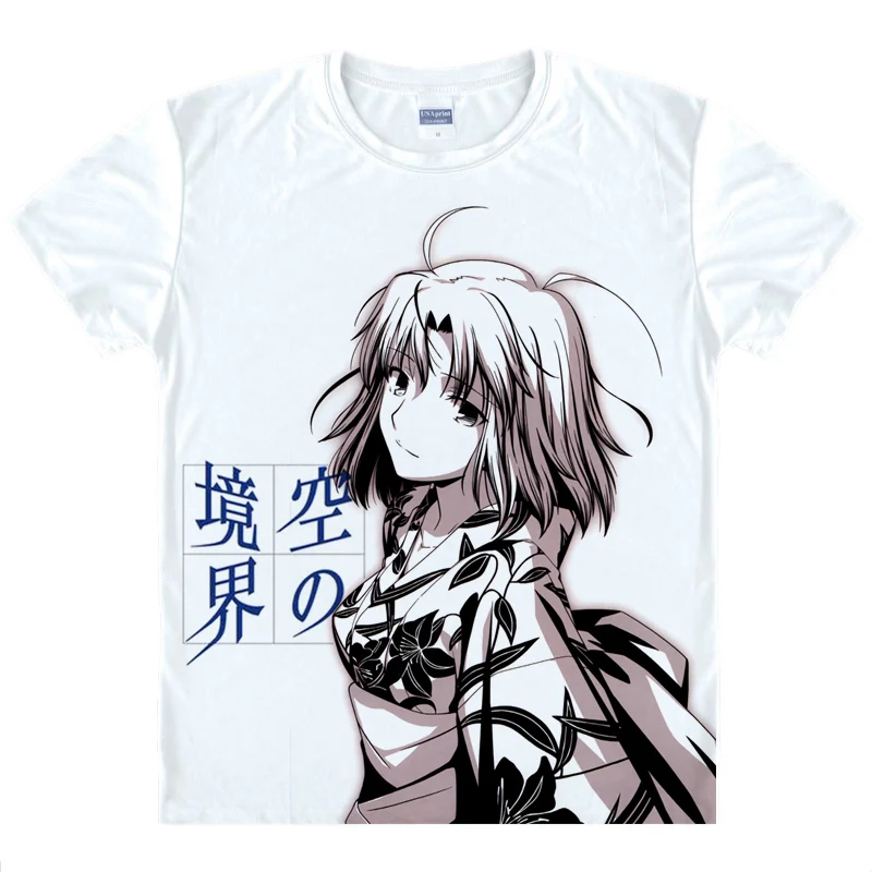 Кара не Kyoukai футболка с проектом аниме рёги Шики косплей футболки топы Kokutou Микия