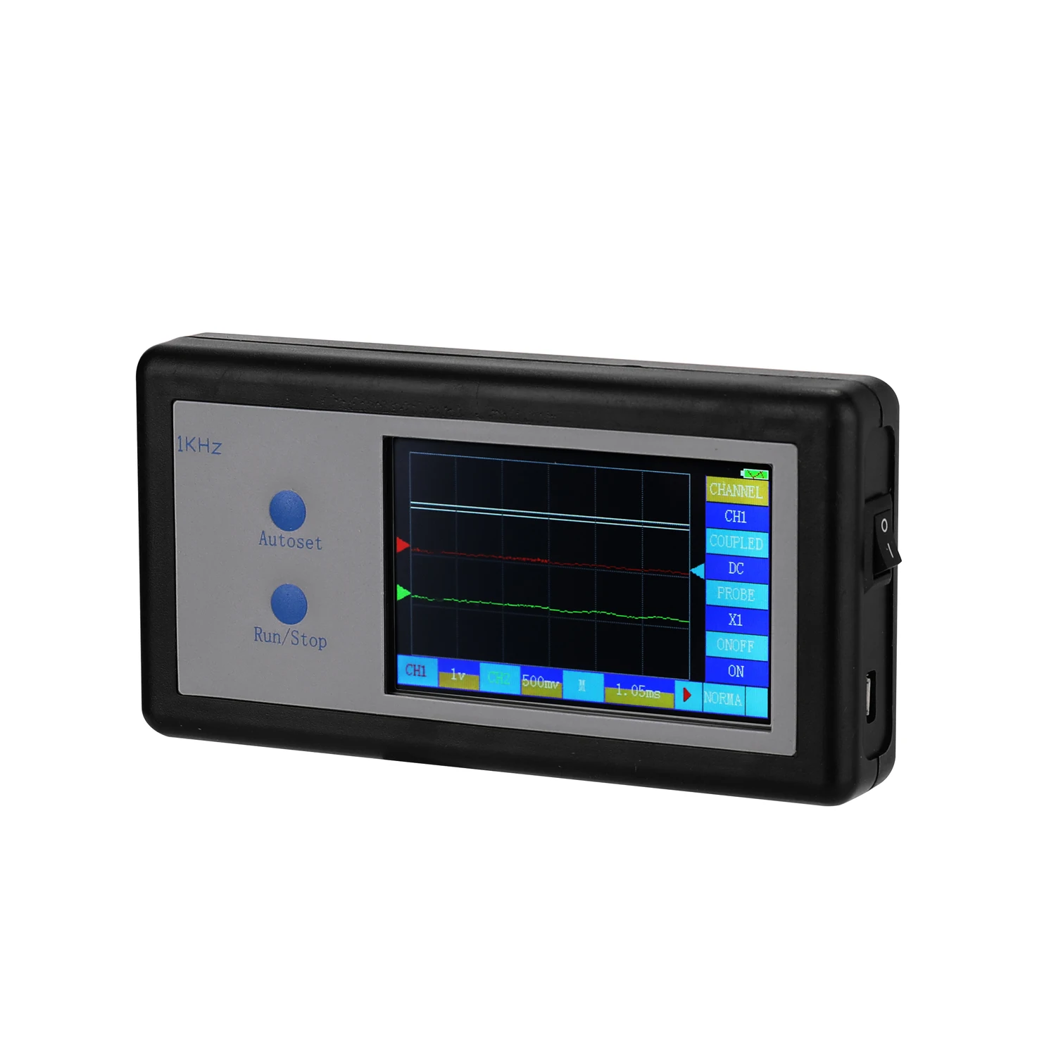 D602 200KHz 2CH Mini Portable Pocket-Sized Handheld Touched Panel LCD Digital Display Oscilloscope | Инструменты