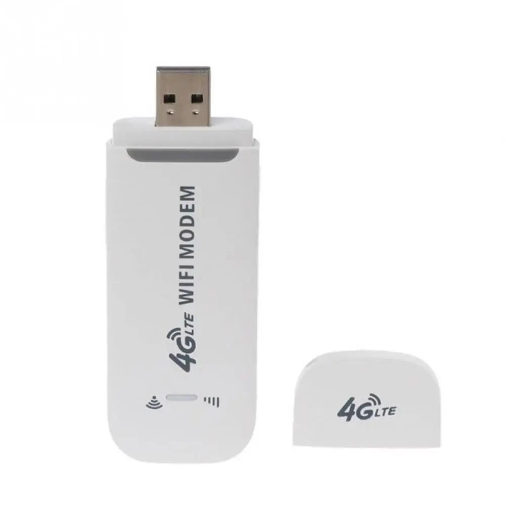 4G LTE 150Mbps USB Modem Adapter with WiFi Hotspot Wireless USB Network Card Universal White