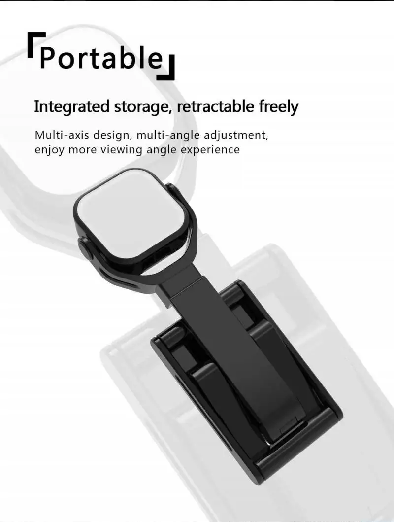 

5W Live Camera Fill Light Phone Bracket Foldable Desktop Mobible Phone Holder For IPhone 12 Pro Max Xiaomi 11pro & Mix Fold