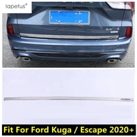 stainless steel exterior kit for ford escape kuga 2020 2021 rear trunk tailgate bottom lid strip cover trim accessories
