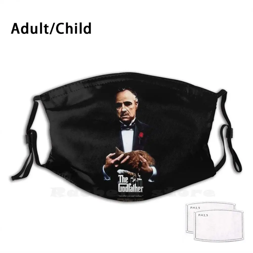 Забавная многоразовая маска для лица с принтом Godfather Pm2.2755 фильмы изображением