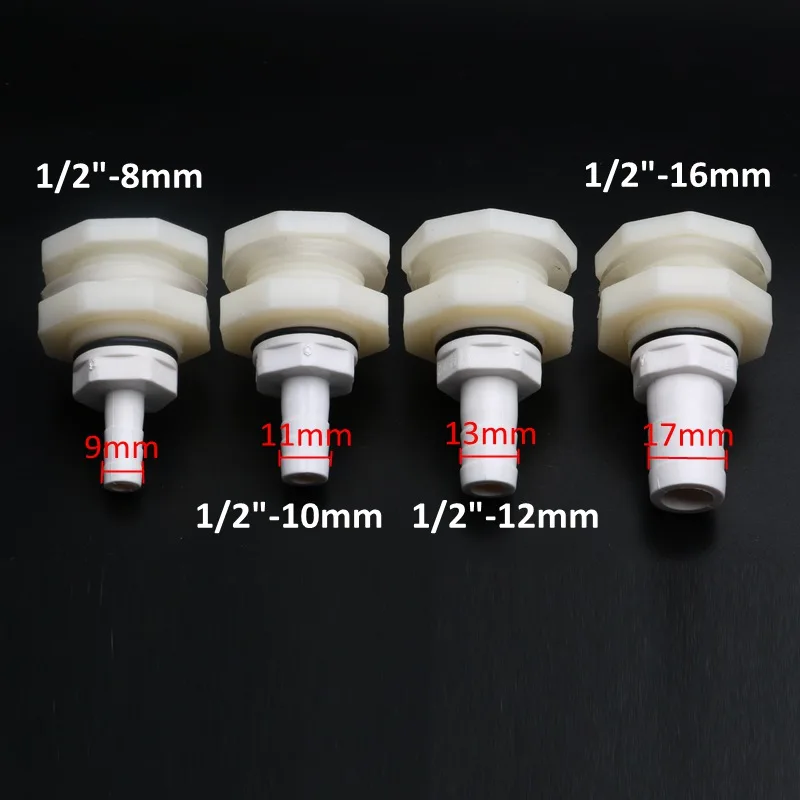 1 комплект ABS 1/2 &quot3/4&quot до 8 10 12 16 мм аквариумные соединения для аквариумных
