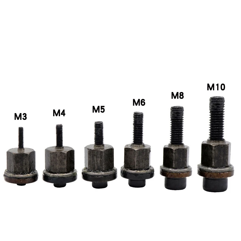 

6Pcs Hand Rivet Nut Head Nuts Simple Installation Manual Riveter Rivnut Tool Accessory for Nuts M3 M4 M5 M6 M8 M10