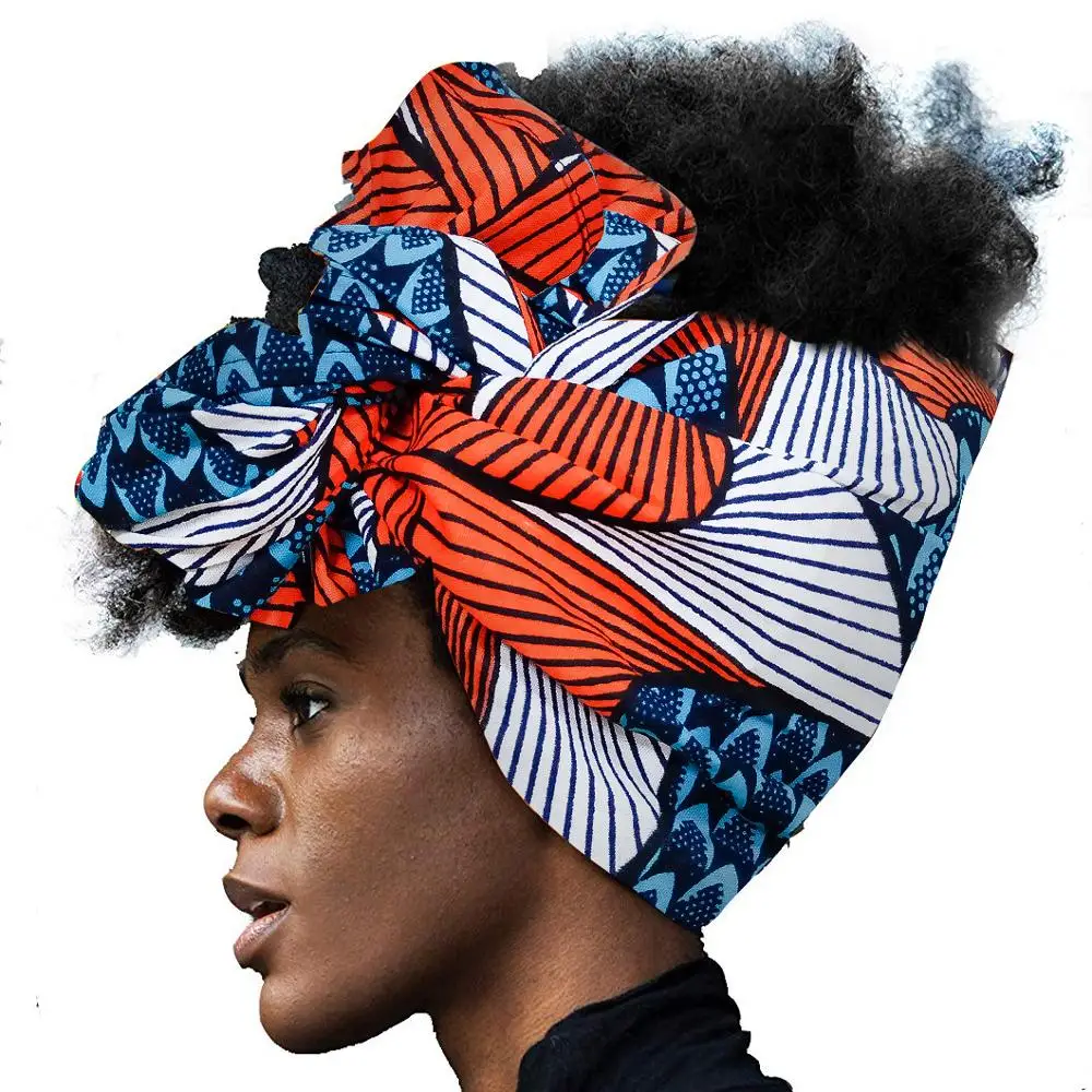Тюрбан в африканском стиле для Для женщин аксессуары волос шарф объем обхвата