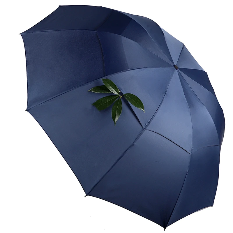 Large Folding Women Umbrella Rain Men Double layer Big Travel Waterproof Male Parasol for 3-4 people 125CM Diameter | Дом и сад