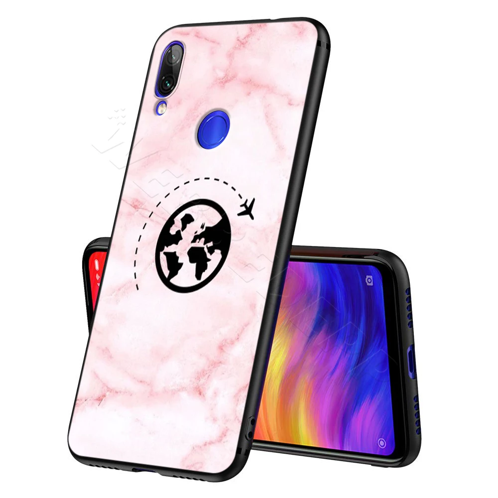 Розовый мир чехол "карта" для спортивной камеры Xiao mi Red mi Note 8 mi, возраст 3, 6, 8, 9, A1 A2 A3 8A 6X9 T CC9 Lite SE Pro Max F1 10