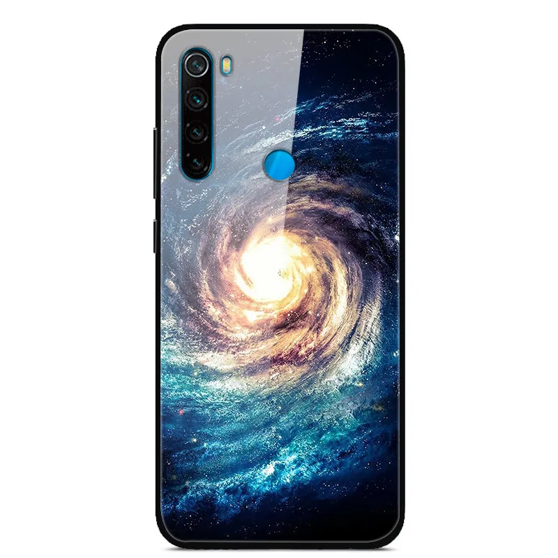 Для Xiaomi Redmi Note 8 T чехол из закаленного стекла жесткий чехол для телефона для Xiaomi Redmi Note 8 T Задняя крышка Redmi Note8T 8 T мягкий бампер