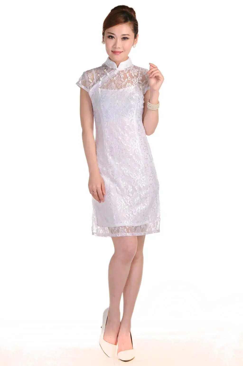 Ретро Вышивка павлина cheongsam белье женское кружевное перспективное китайское платье Ципао современное - Цвет: color2