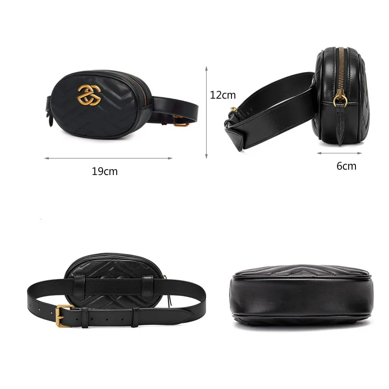 Модные поясные сумки для женщин забавные Роскошные брендовые кожаные нагрудные