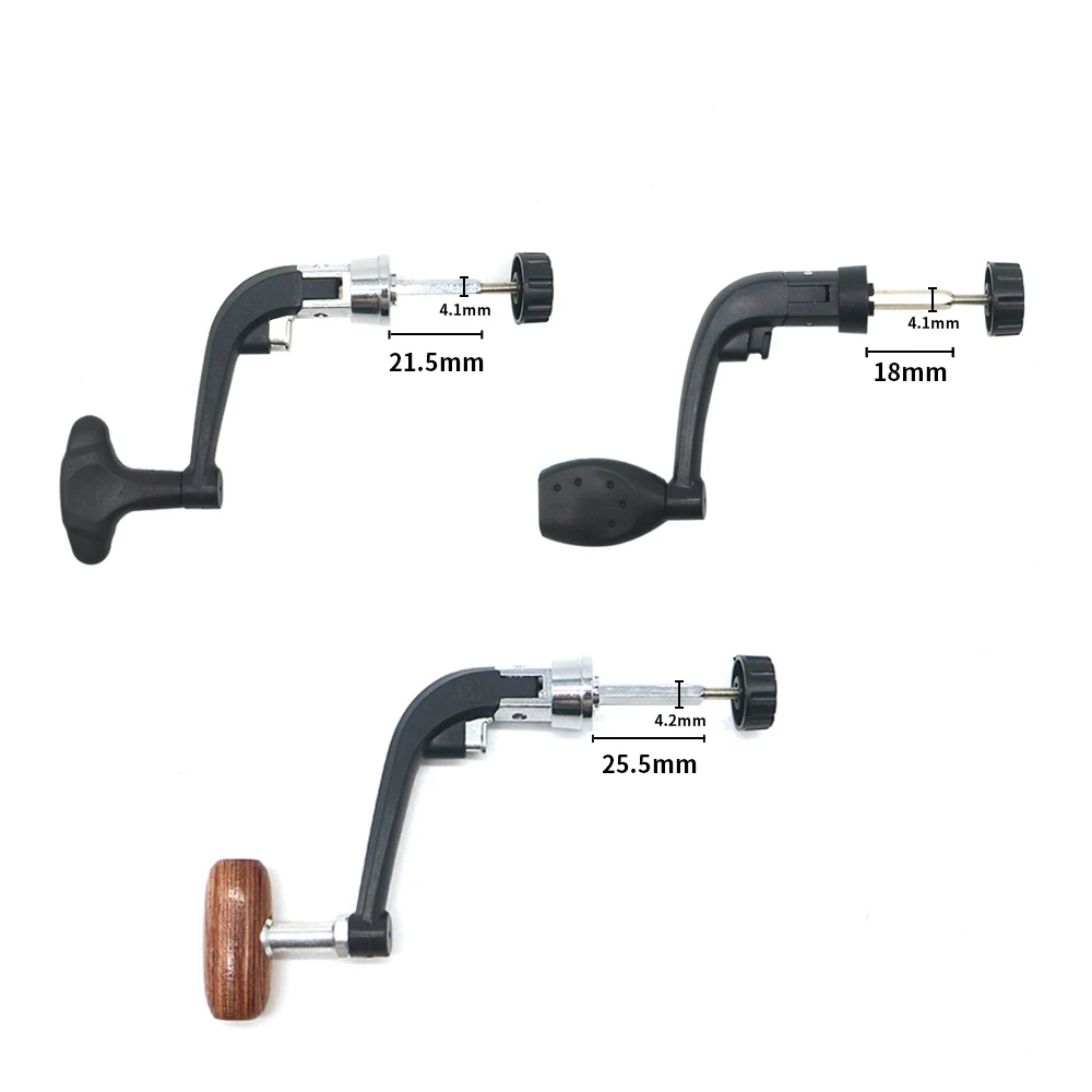 1Pcs Metal Spinning Fishing Reel Handle Folding Rocking Arm for 1000-7000 Wheel Wooden Knob Fishing Tackle Accessories~
