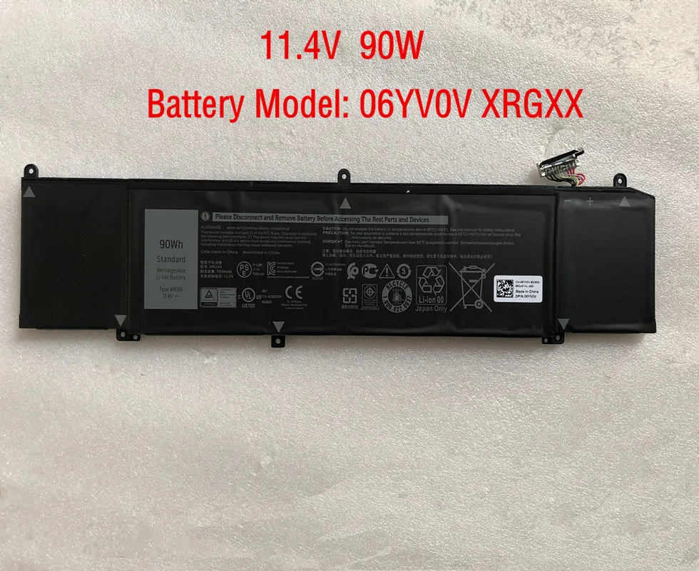 

90Wh Original XRGXX Laptop Battery For Dell G5 15 5590 G7 7790 Alienware 2018 M15 R1 Alienware M17 2019 R1 ALW15M-D1735R