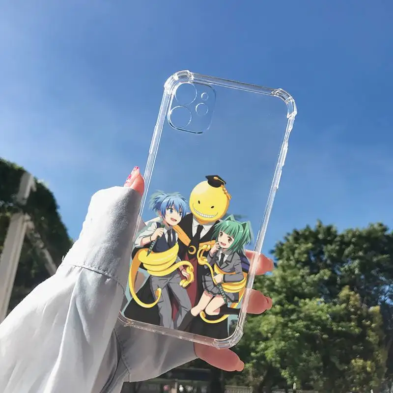 

Assassination Classroom Phone Case Transparent for Clear iPhone 11 12 8 7 6 6S XS MAX Plus X 5S SE 2020 XR mini pro
