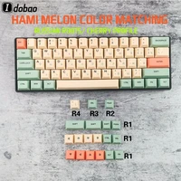 hami melon russian root cherry profile dye sub keycaps for mechanical keyboard gh60 xd64 gk64 tada68 poker 60 xd60