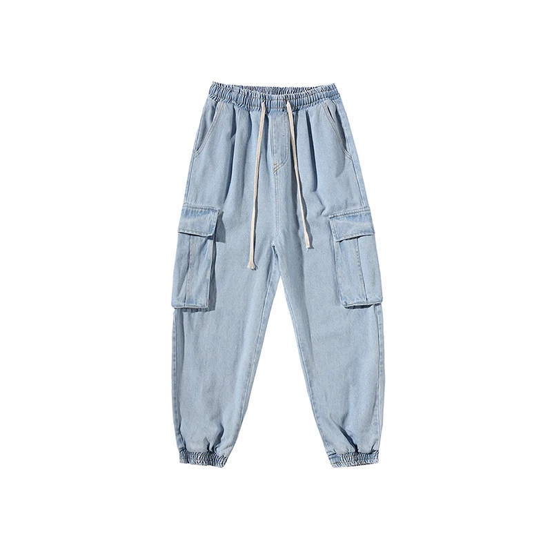 Korean Fashion Hip Hop Plus Size Harem Pants Jeans 2021 Spring Denim Casual Jogging For Men Streetwear Kpop Baggy Joggers | Мужская