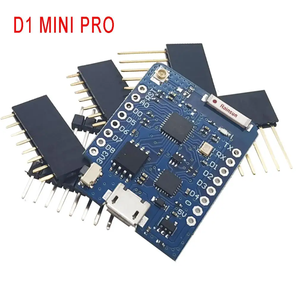 1 шт. WeMos D1 Mini Pro /D1 NodeMcu 4 м байты Lua WIFI Интернет вещей макетная плата на основе ESP8266