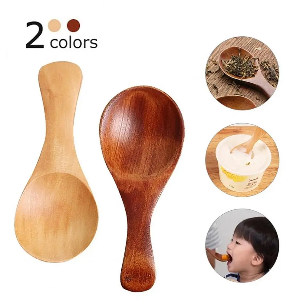 

10Pcs Wooden Measuring Scale Spoon Scoop Coffee Beans Bar Kitchen Baking Tool
