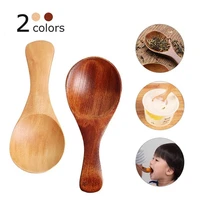 10pcs wooden measuring scale spoon scoop coffee beans bar kitchen baking tool