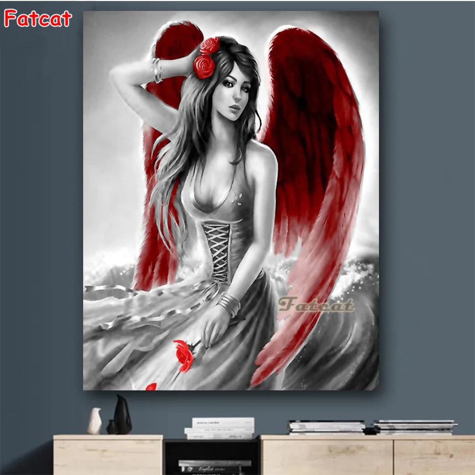 

Большая Алмазная 5D картина "сделай сам", бриллиантовая живопись, полный набор разных картин, картина с изображением девушки из мультфильма, ...