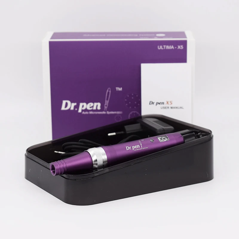 Высокое качество беспроводной электрический Dr.Pen Ultima X5 авто микроиглы Дерма ручка уход за кожей лица инструмент с цифровым дисплеем экран