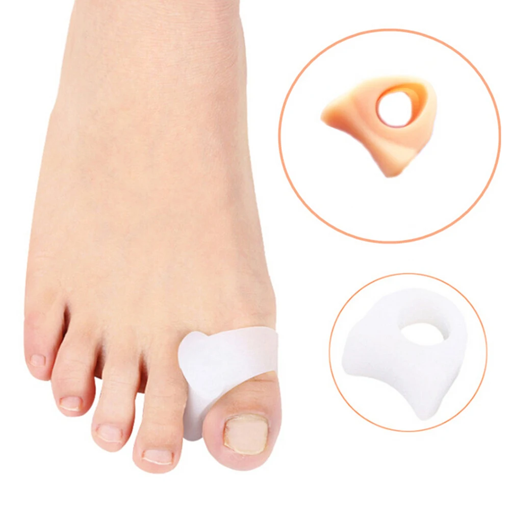 

2x Gel Toe Corrector Straightener Alignment Separator Spreader Bunion Protector Ease The Pain Effective Therapeutic Tools