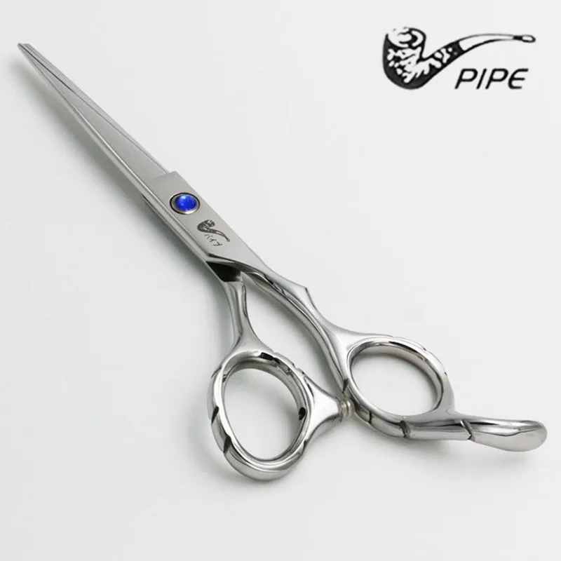 6-дюймовые Профессиональные Парикмахерские ножницы с голубыми драгоценными