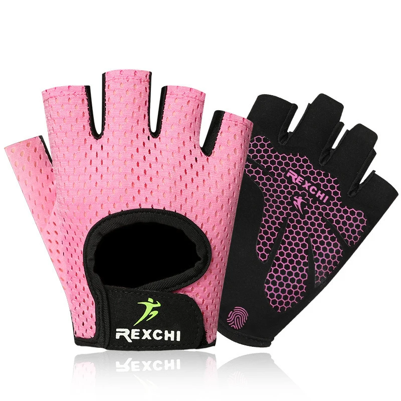 

2021 Summer Men Women Fitness Gloves Gym Weight Lifting Cycling Riding Yoga Training Thin Pad Non-slip Half Finger Gloves