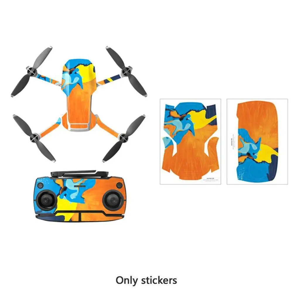 

Colorful Stickers For Mini Waterproof Skin for Drone Body Remote Control Protector for Mini Accessories