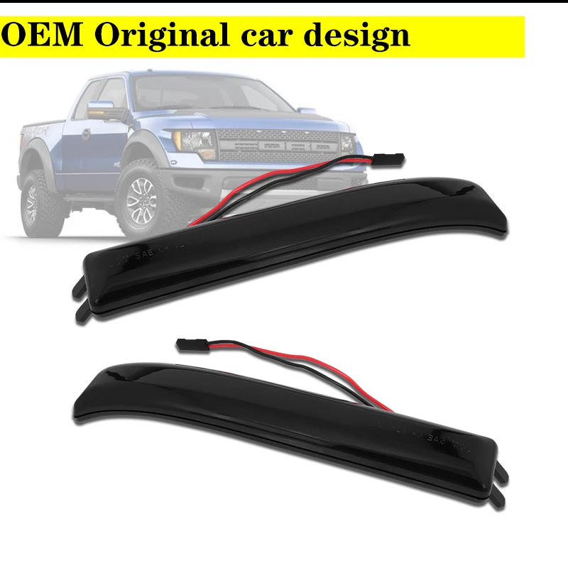 Полный светодиодный габаритный фонарь для бокового зеркала iJDM янтарный 2009-14 Ford