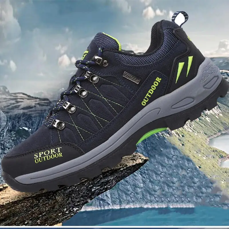 Ботинки мужские кожаные водонепроницаемые для активного отдыха походов и